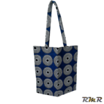 Tote Bag Wax de couleur bleue noire (42x40) (tenue africaine)