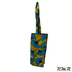 Tote Bag Wax de de couleur bleue jaune (42x40) (tenue africaine)