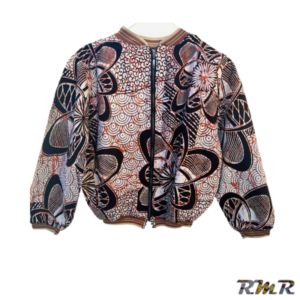 Bombers en Wax marron. T36 (tenue africaine)