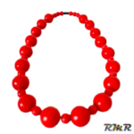 Collier en perle rouge (accessoire africain)