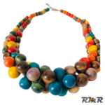 Collier en perle multi couleurs (accessoire africain)