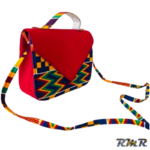 Sac à main bandoulière multi couleur en wax (accessoire africain)