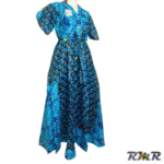 Robe chemise longue avec sa ceinture. T36 ( mode africaine)(tenue africaine)