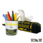 Coffret cadeau maitresse : boite mouchoir + pot crayon