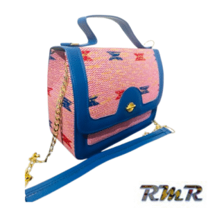 Sac à main bleu/rose