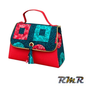 Sac à main en pagne / Rouge
