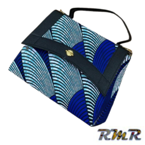 Sac à main en pagne / Bleu noir