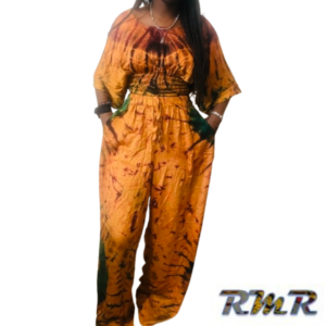 Ensemble pantalon et haut melfa - Orange