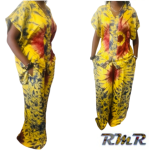Ensemble pantalon et haut melfa - jaune